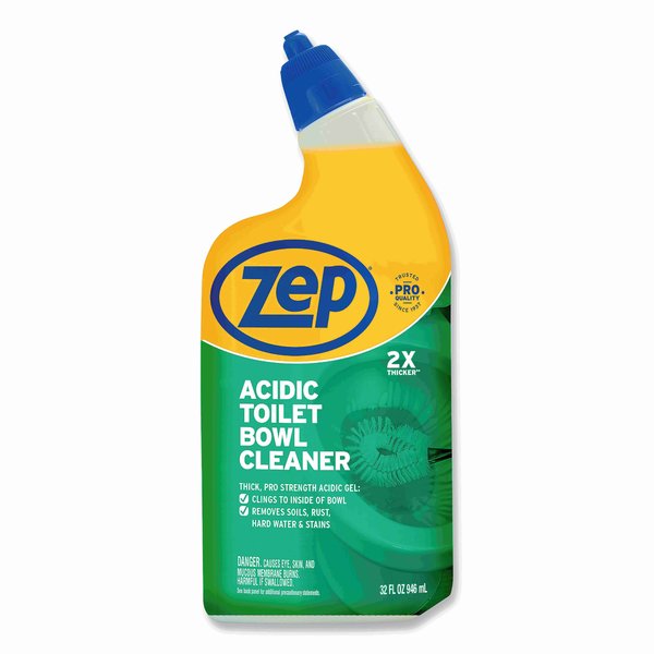 Zep Acidic Toilet Bowl Cleaner, Mint, 32 oz Bottle ZUATBC32